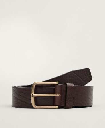 Nappa leather belt