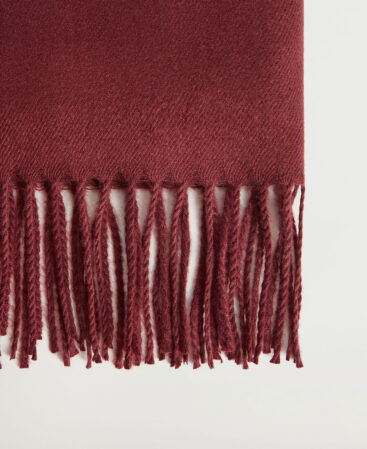 Red Fringe Scarf